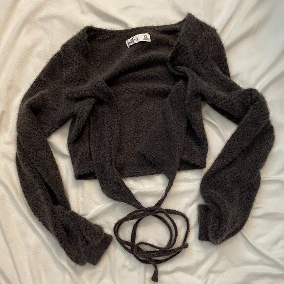 Hollister Sweaters - Dark Gray Cropped Sweater